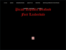 Tablet Screenshot of piraterepublicbar.com